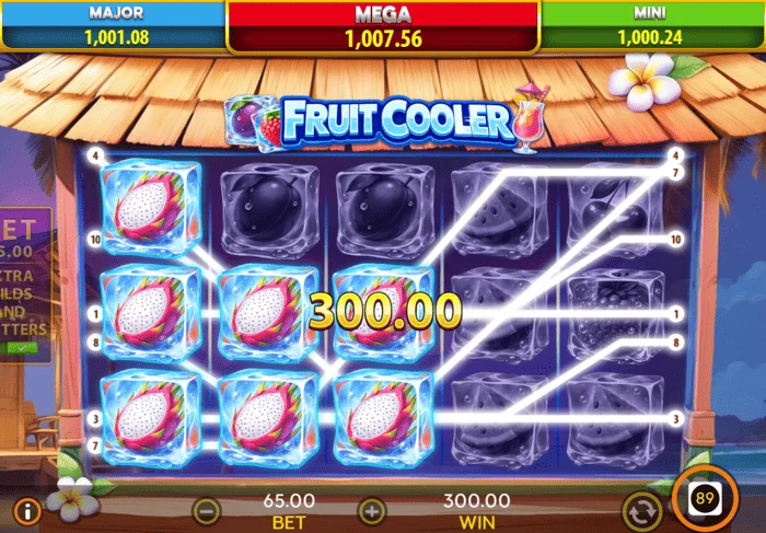 Fruit Cooler Basisspiel Gewinn